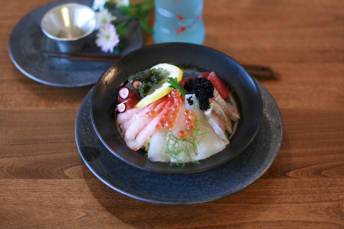 アボカド寿司の丼完成